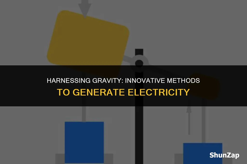 how to generate electricity using gravity