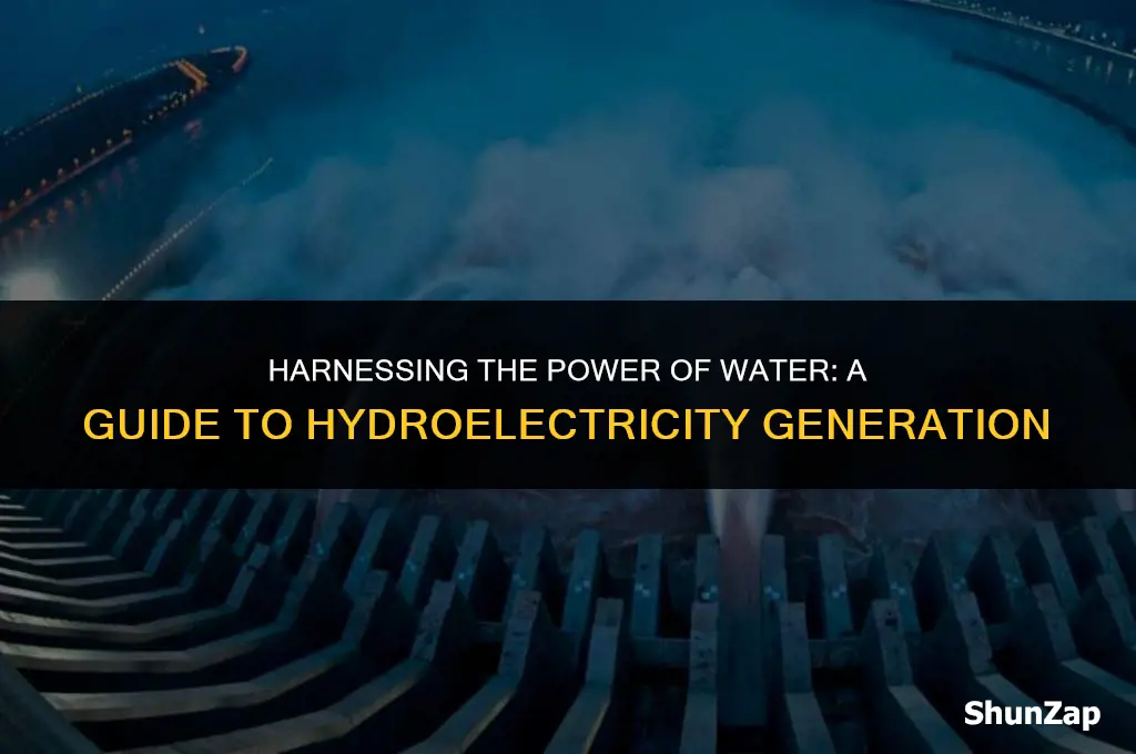 how to generate electricity using hydropower