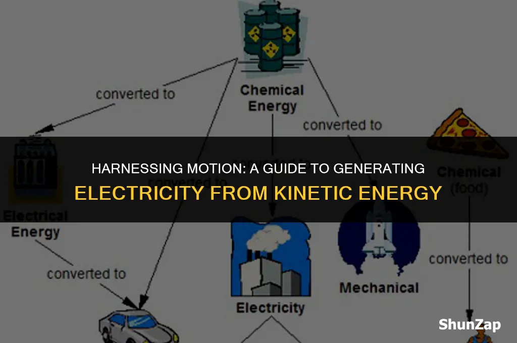 how to generate electricity using kinetic energy
