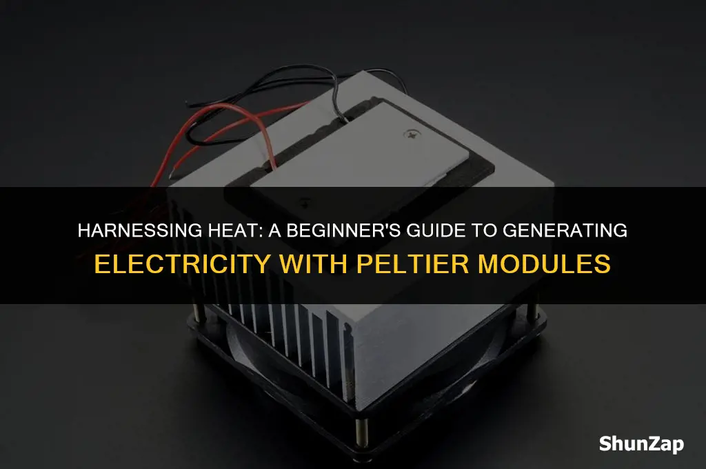 how to generate electricity using peltier module
