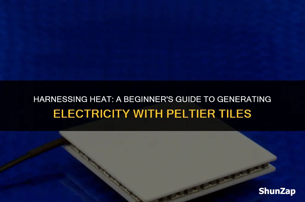 how to generate electricity using peltier tiles