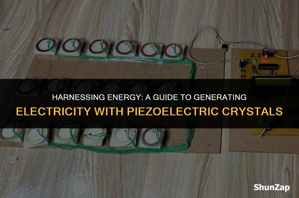 how to generate electricity using piezoelectric crystal