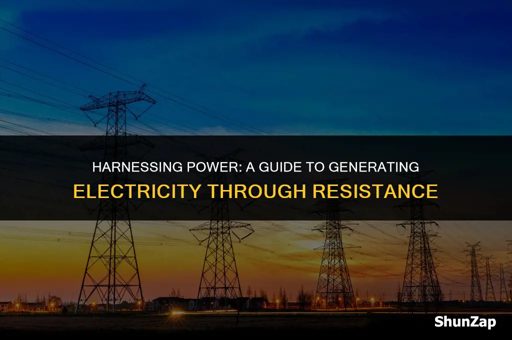 how to generate electricity using resistance