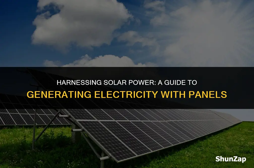 how to generate electricity using solar panel energy