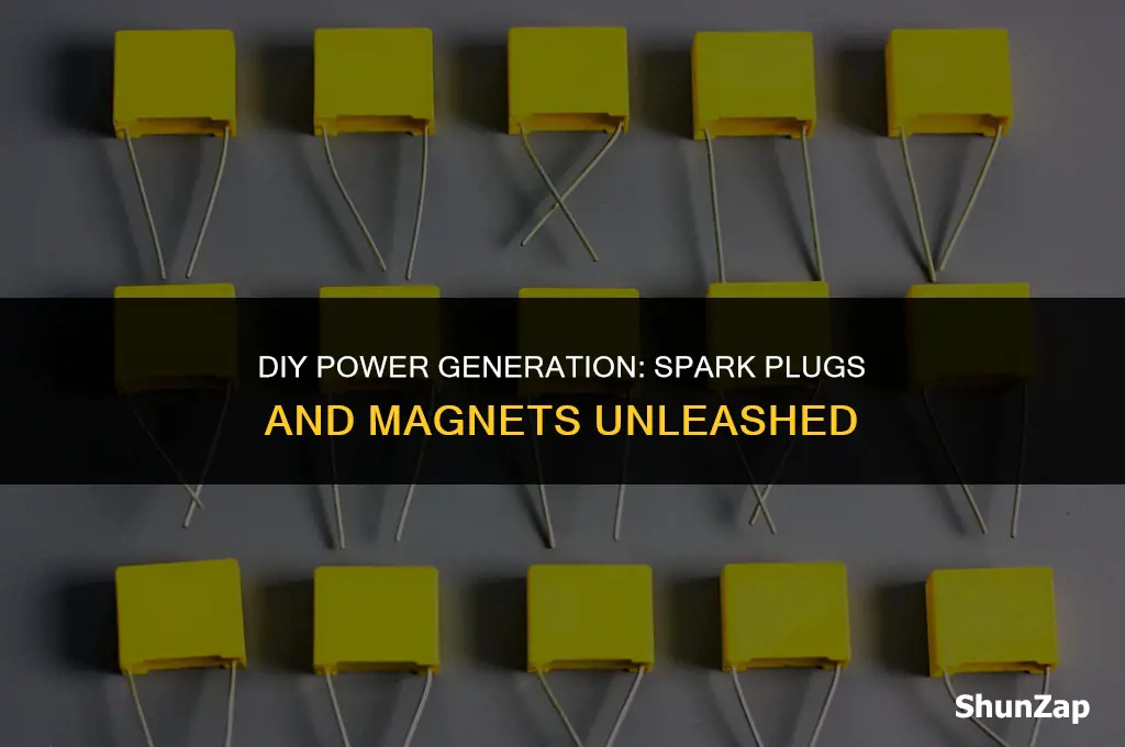 how to generate electricity using spark plug and magnet