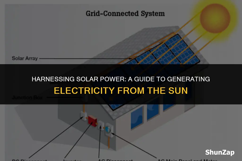how to generate electricity using the sun