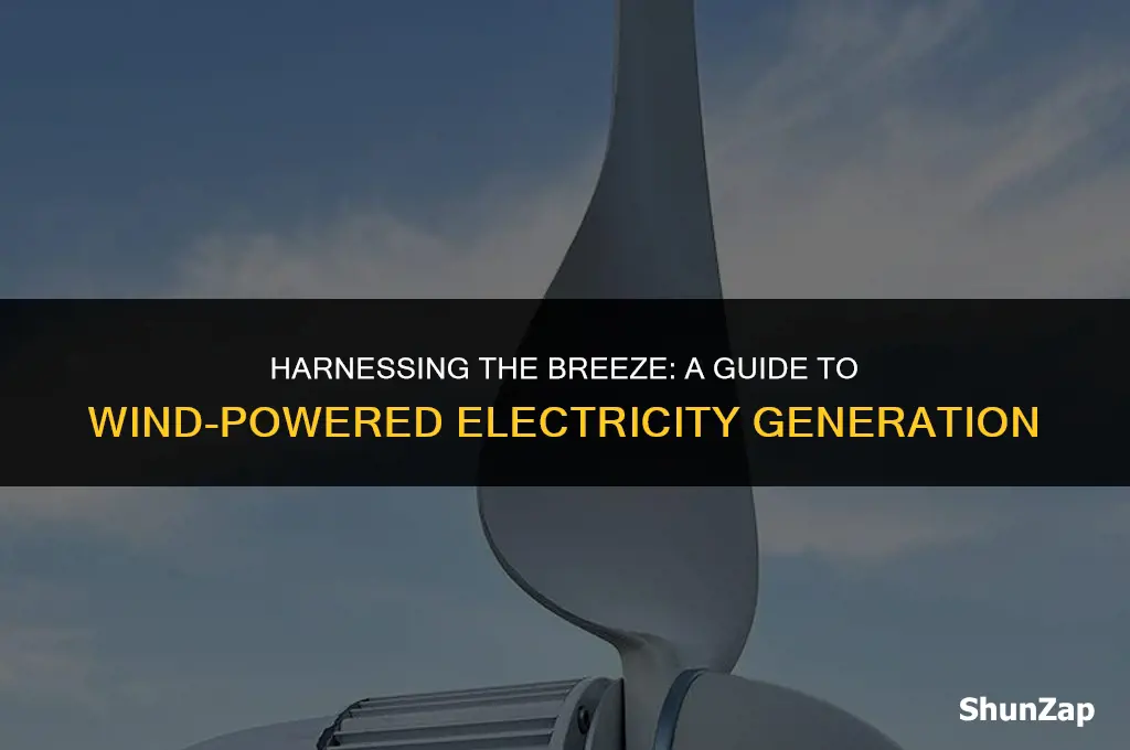 how to generate electricity using wind