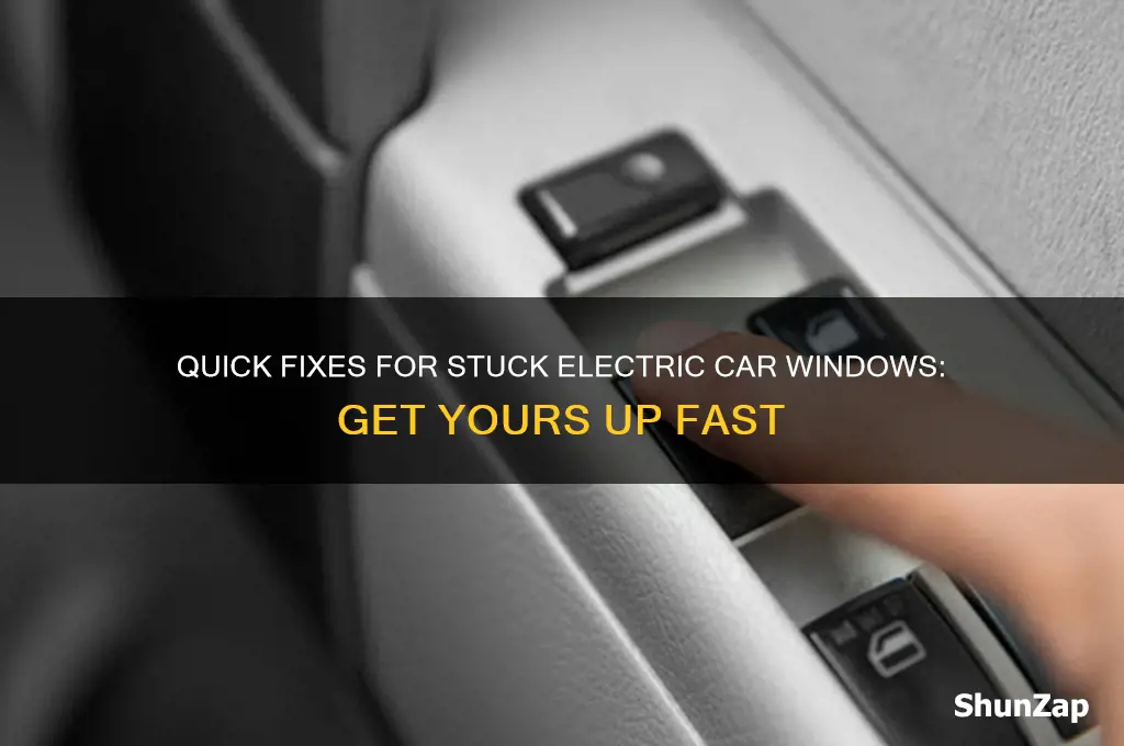 how to get a stuck electric car window up