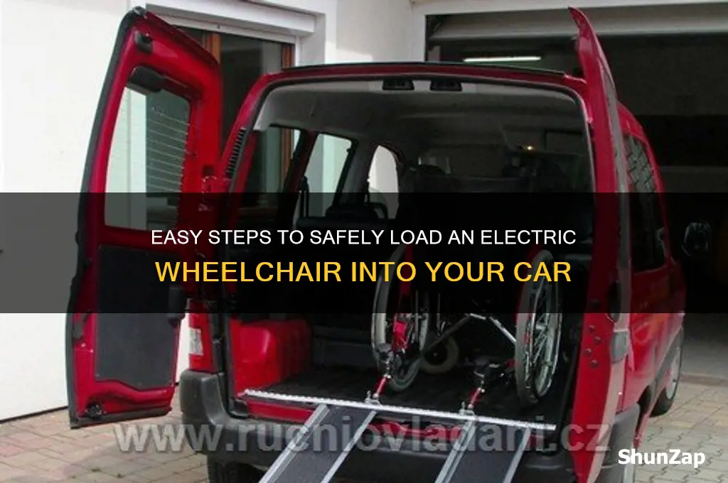 how to get an electric wheelchair into a car