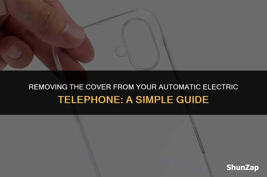 how to get cover off automatic electric telephone