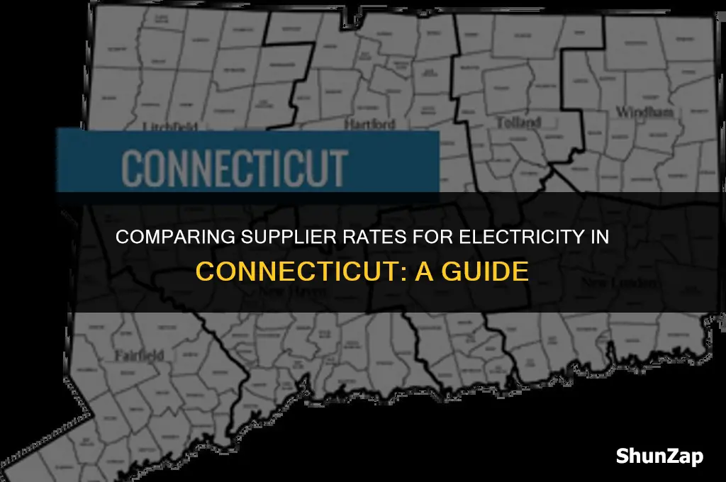 how to get different supplier rate for electricity in ct