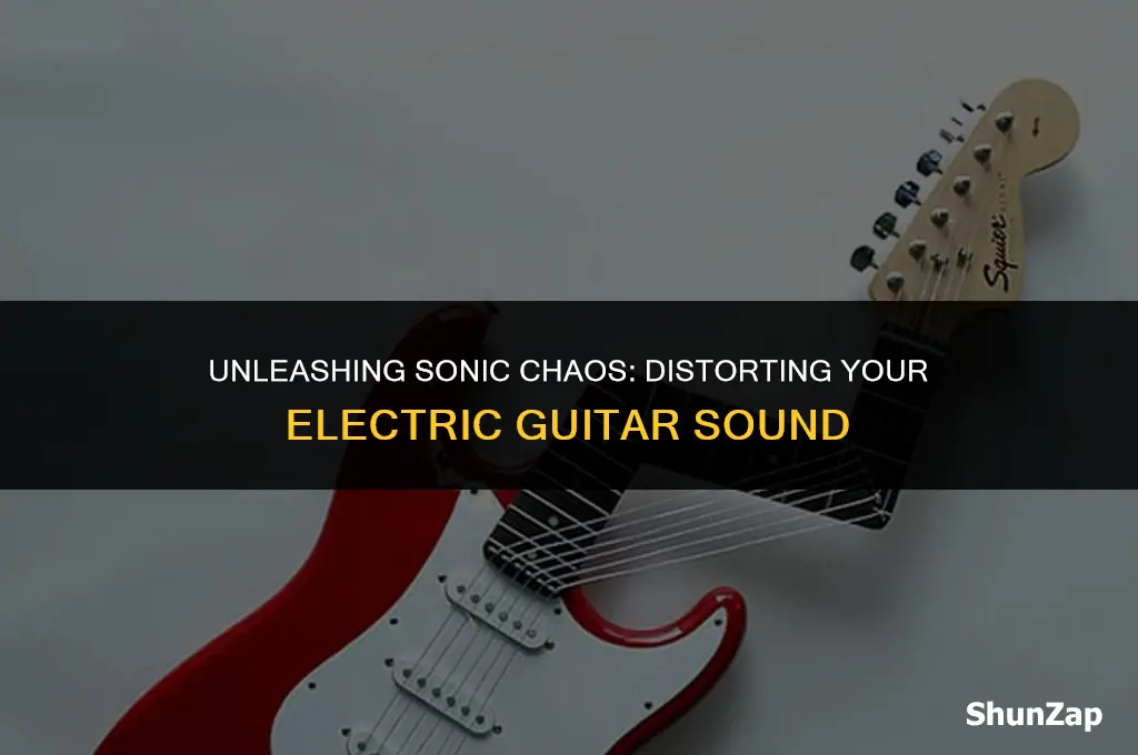 how to get distorted sound on electric guitar