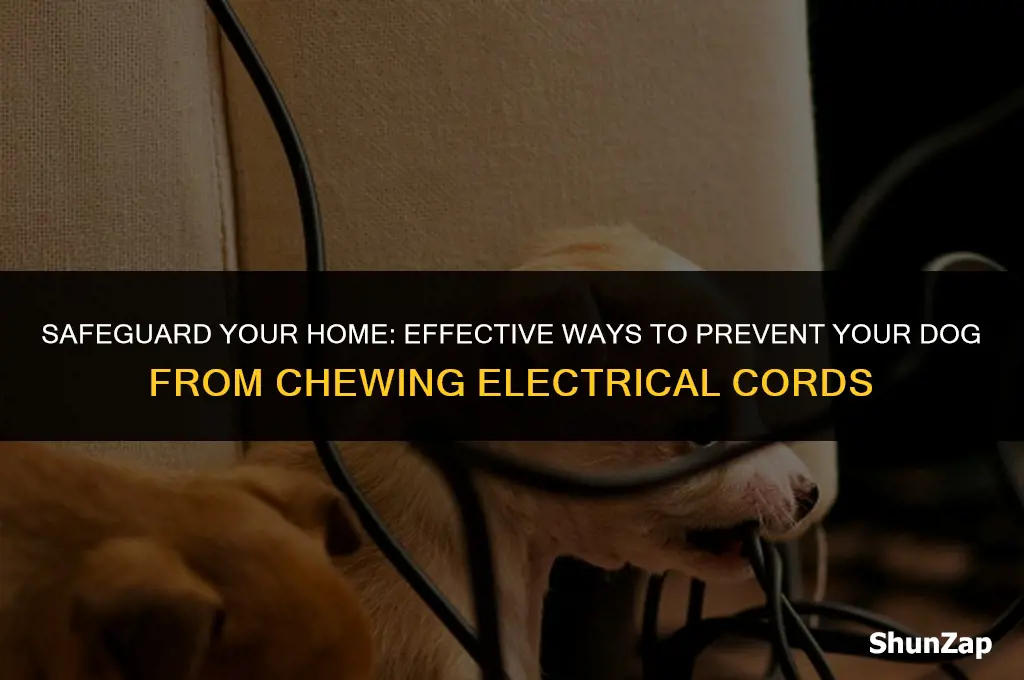 how to get dog to stop chewing electrical cords