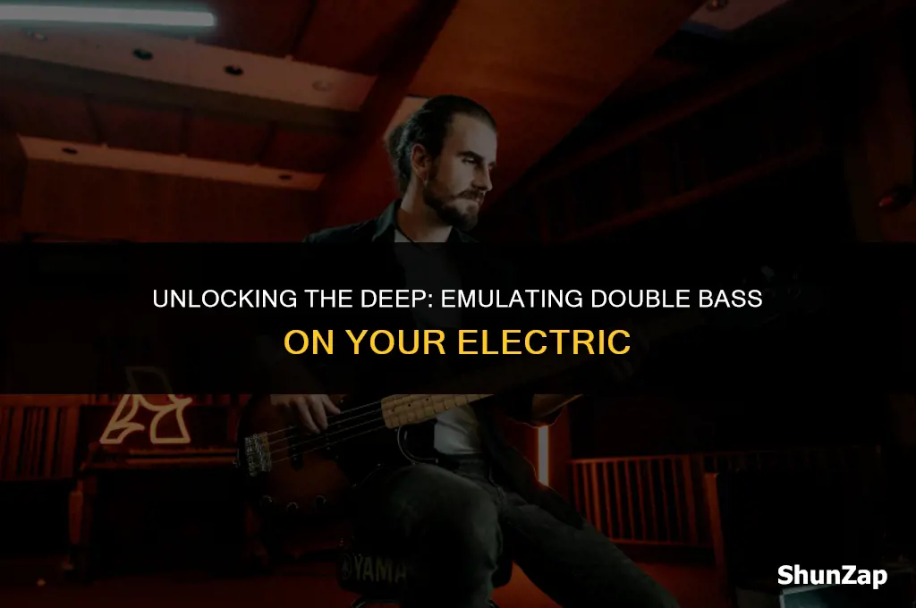 how to get double bass sound on electric bass