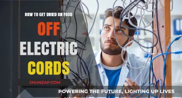 Unplug and Clean: Removing Dried Food from Electric Cords