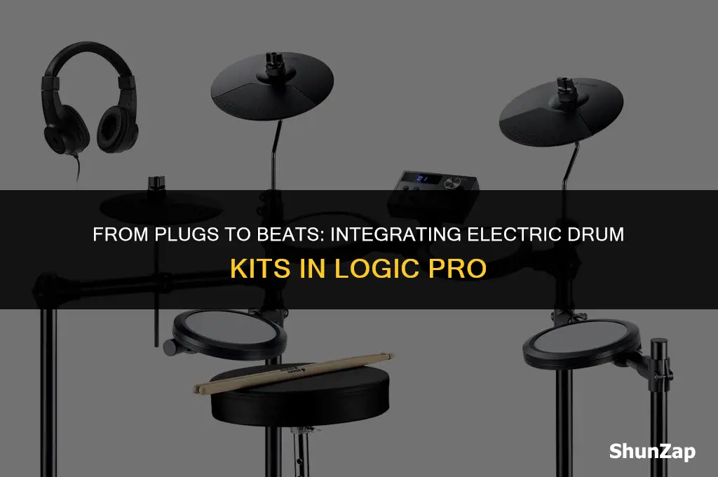 how to get drums through logic from electric kit
