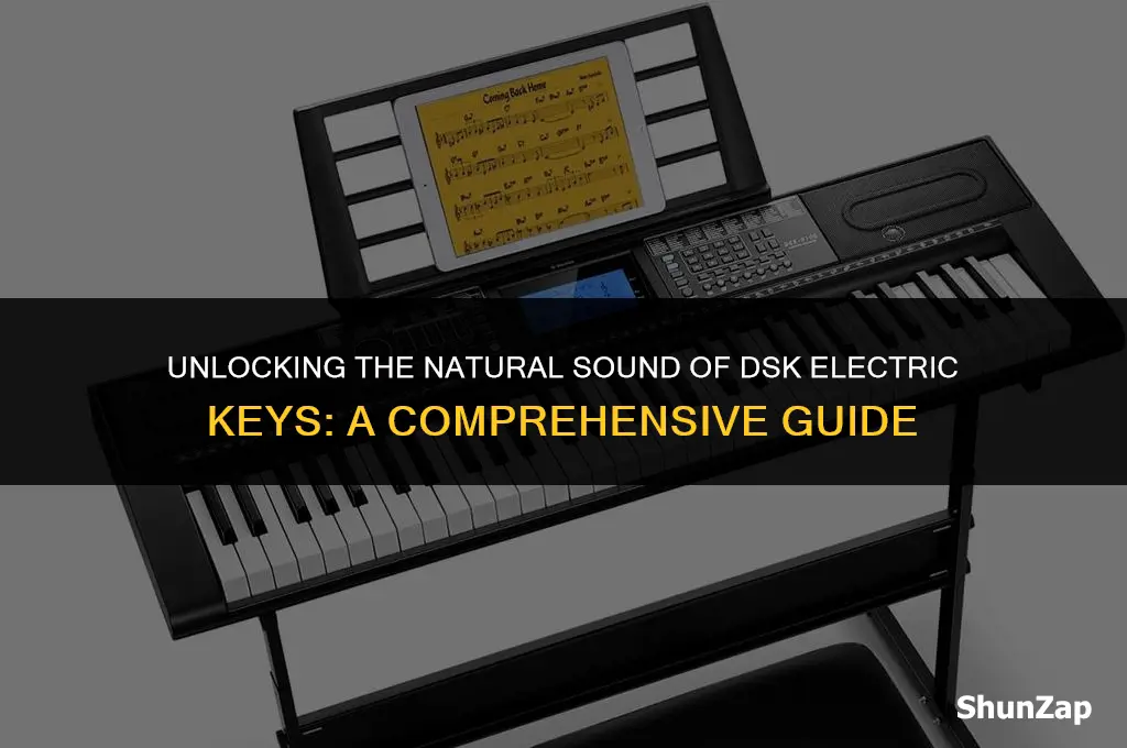 how to get dsk electric keys to sound normal