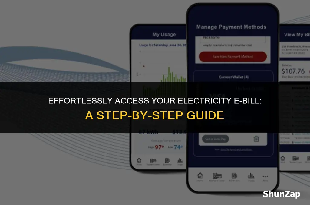 how to get e bill of electricity