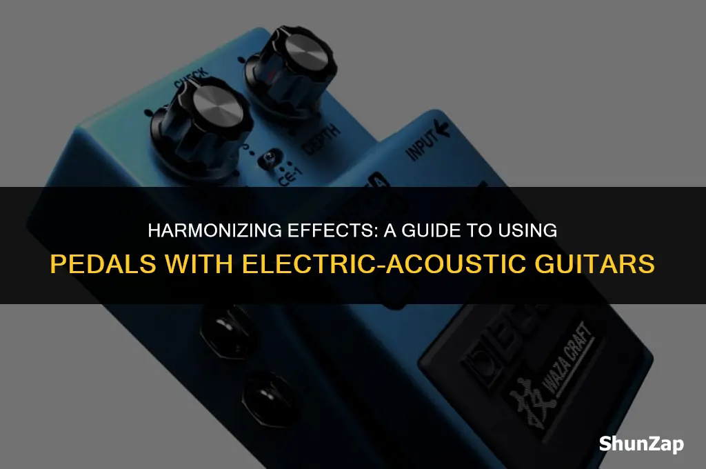 how to get effect pedals to work with electric acoustic