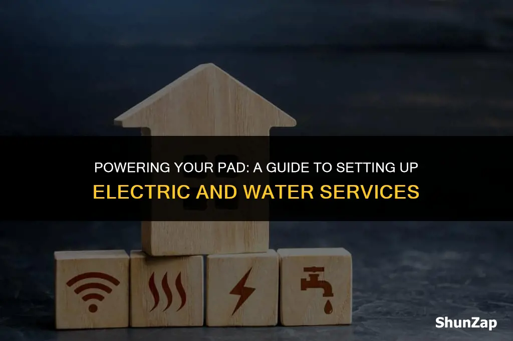 how to get electric and water for apt