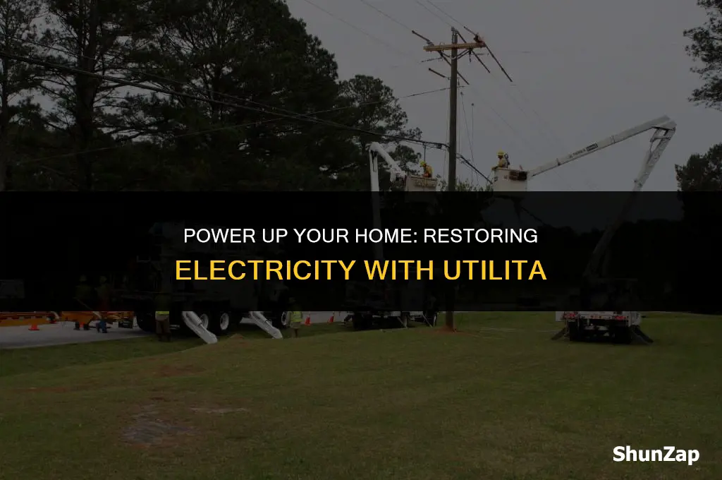how to get electric back on utilita