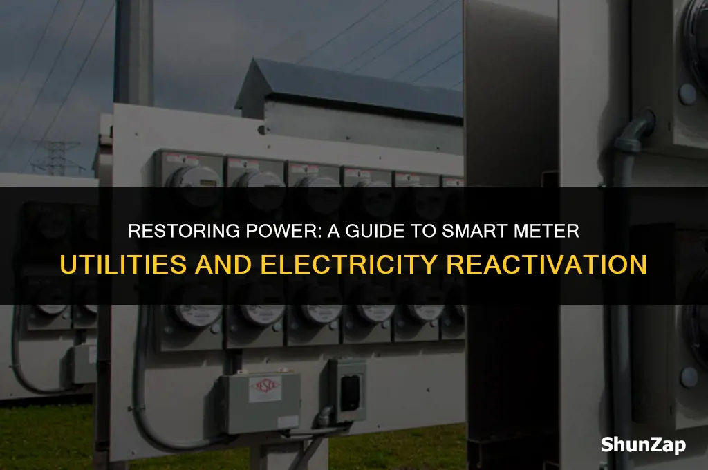 how to get electric back on with smart meter utilita