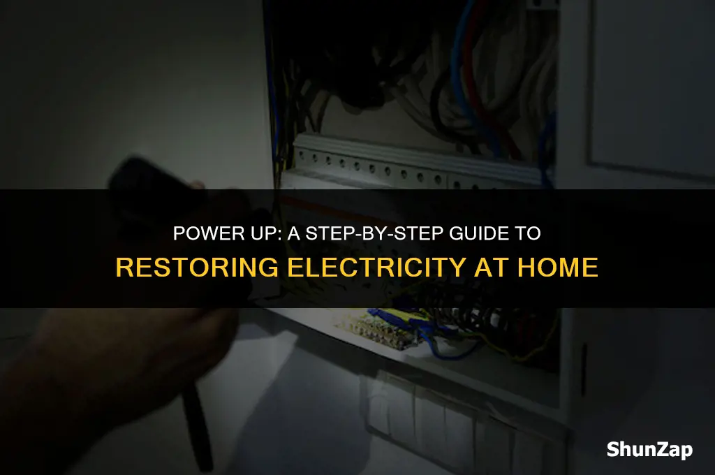 how to get electric back on