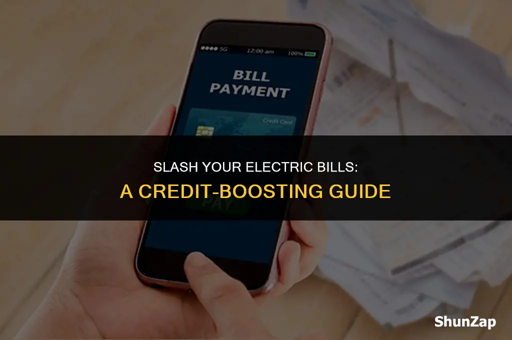 how to get electric bills off credit