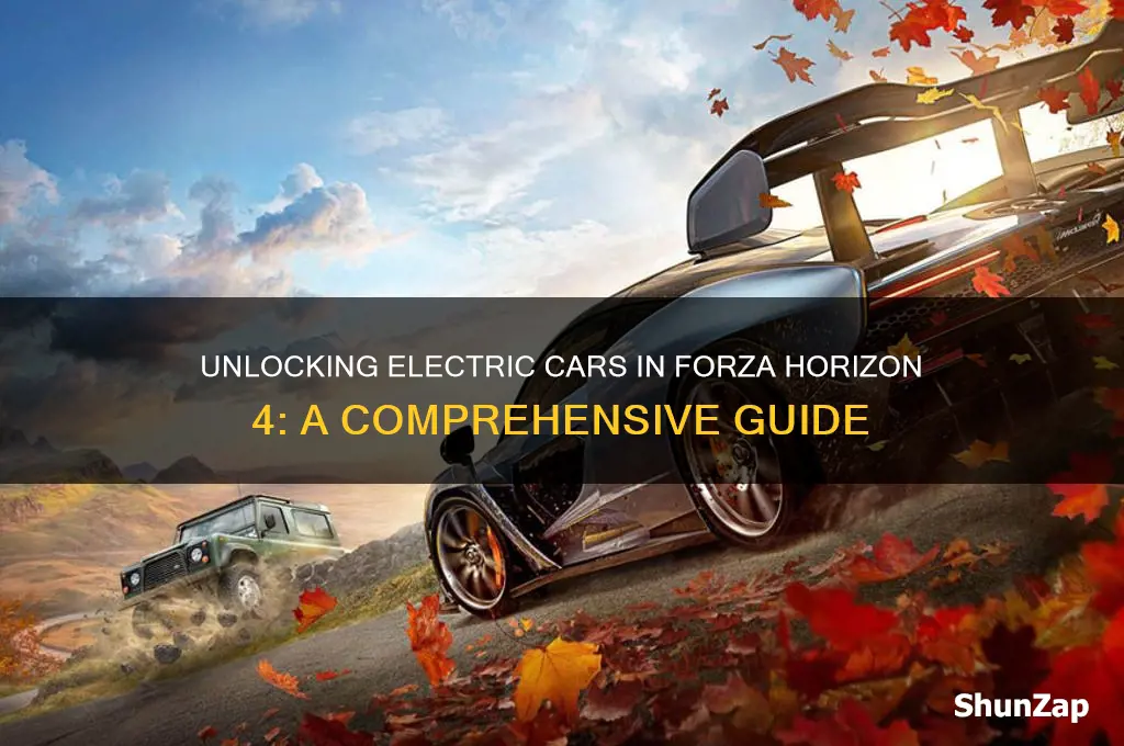 how to get electric cars in forza horizon 4