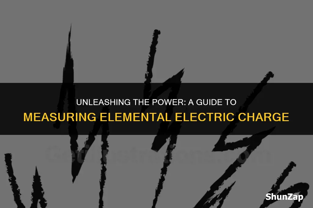 how to get electric charge of an element