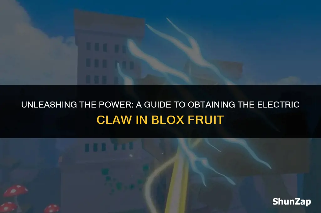 how to get electric claw in blox fruit
