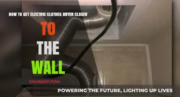 Maximizing Space: Tips for Positioning Your Electric Dryer Closer to the Wall