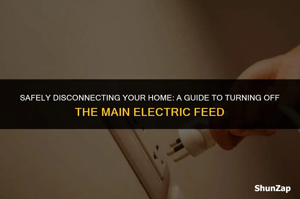 how to get electric company to turn off main feed