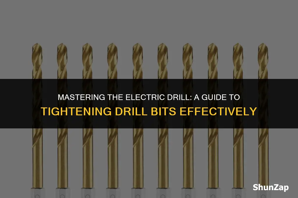 how to get electric drill to tighten on bit
