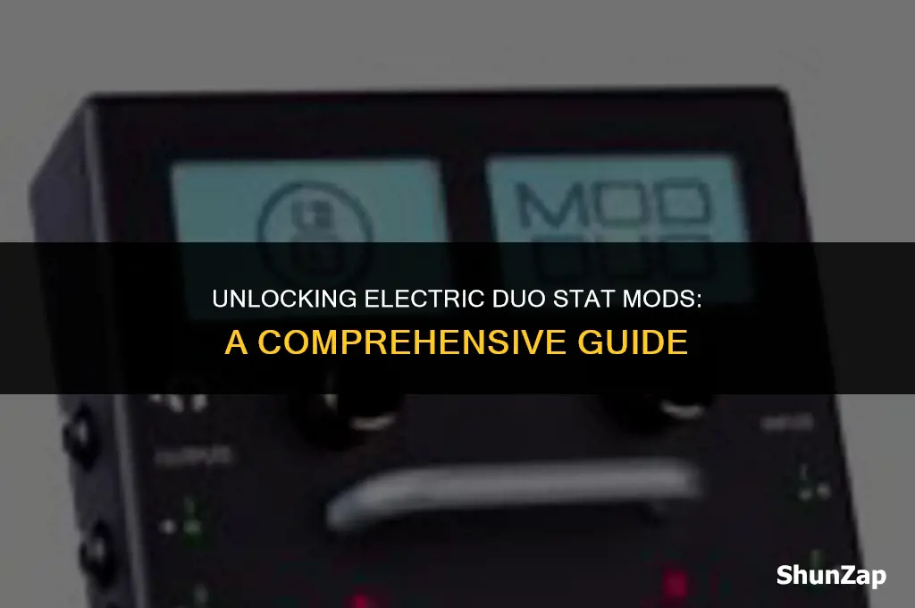 how to get electric duo stat mods
