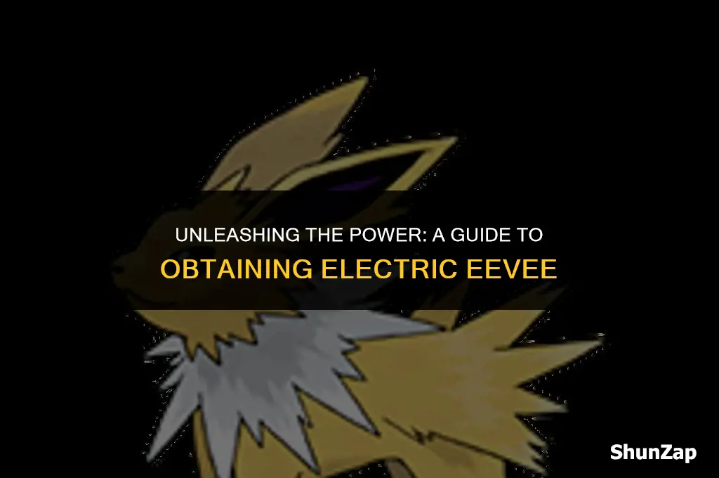 how to get electric eevee