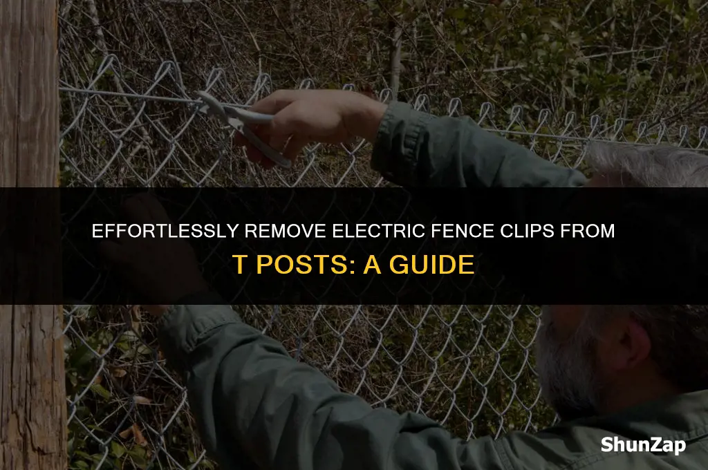 how to get electric fence clips off of t posts