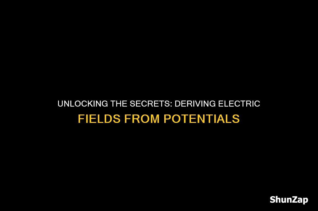 how to get electric field from electric potential