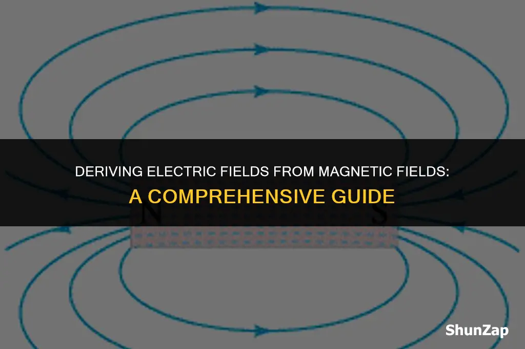 how to get electric field from magnetic field