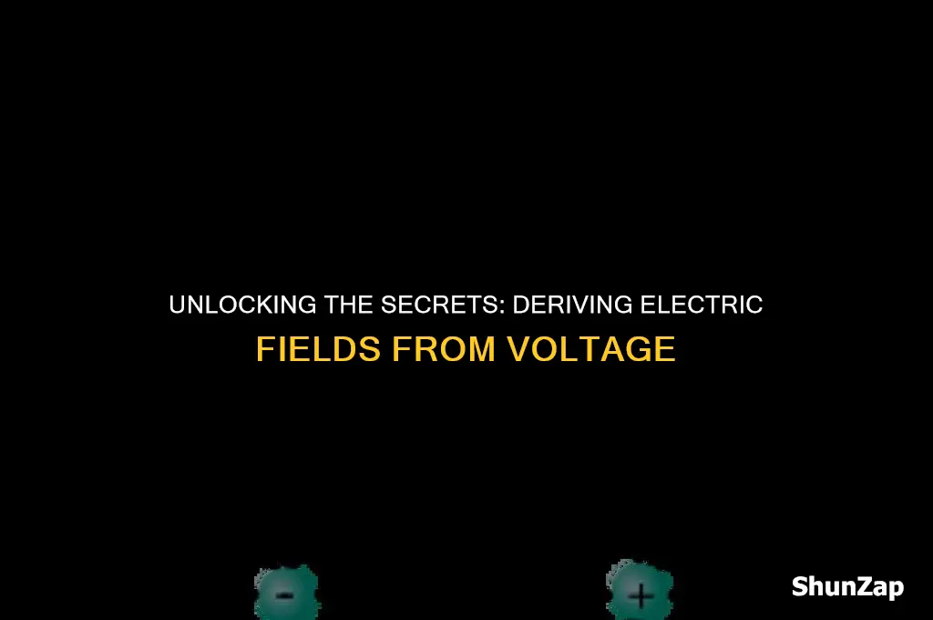 how to get electric field from voltage