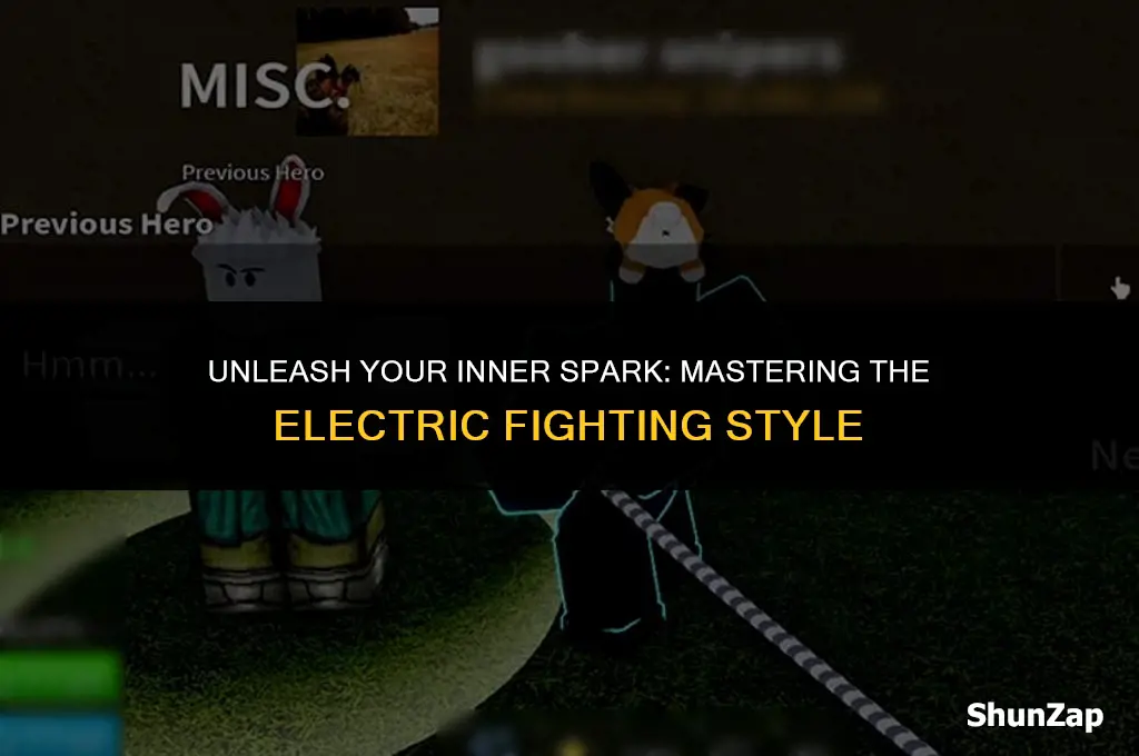 how to get electric fighting style