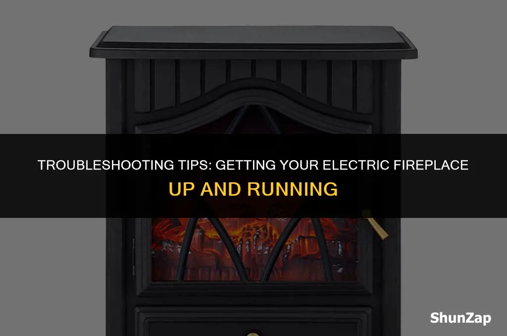 how to get electric fireplace to work
