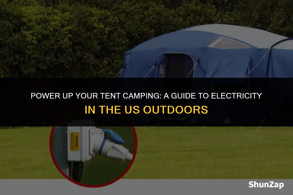 how to get electric for tent camping in us