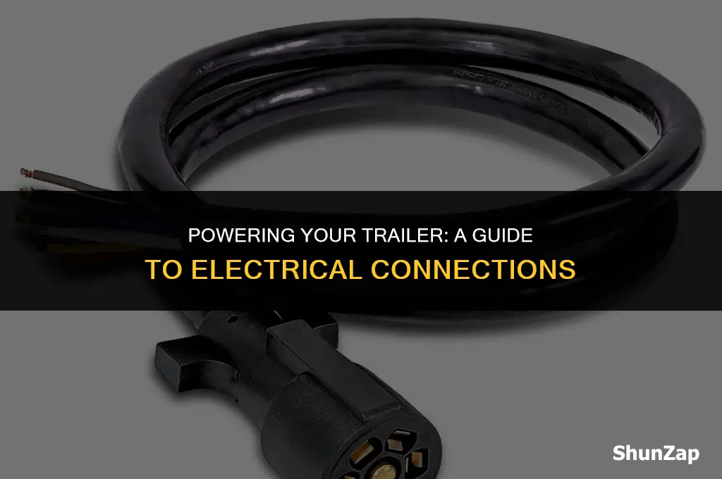 how to get electric from pole to trailer