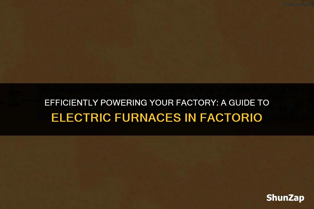 how to get electric furnace factorio