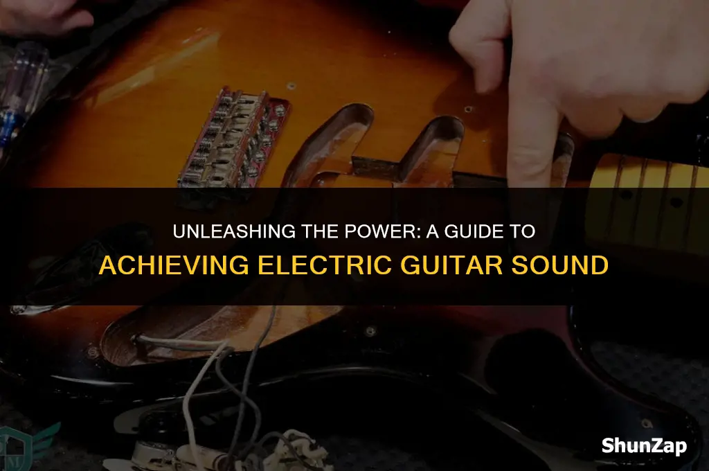 how to get electric guitar sound