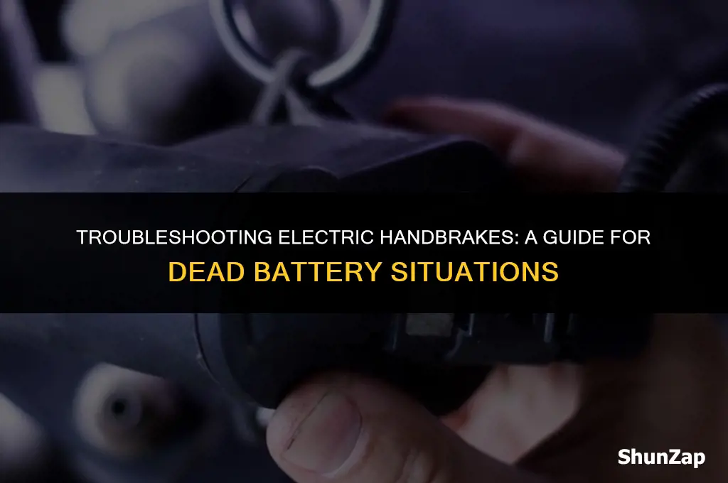 how to get electric handbrake off when battery is dead