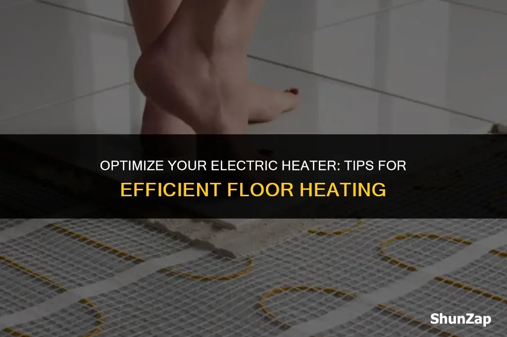 how to get electric heater to blow on floor