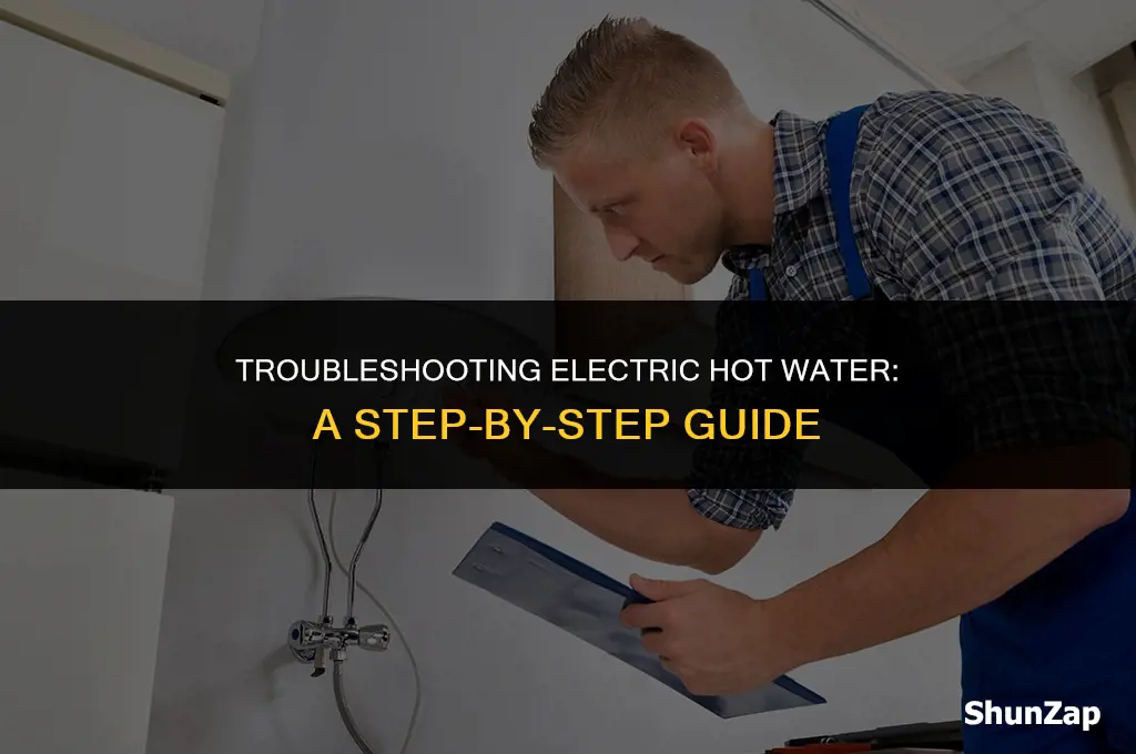 how to get electric hot water working