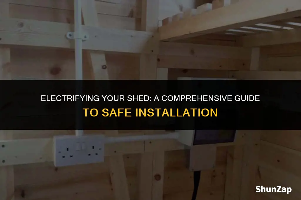 how to get electric in a shed